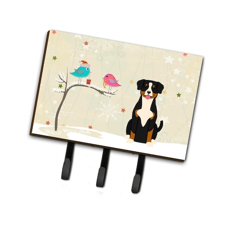 Carolines Treasures Christmas Presents Between Friends Entlebucher Leash or Key Holder BB2510TH68